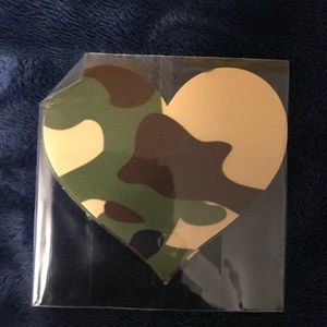 Camouflage heart Rave Pasties